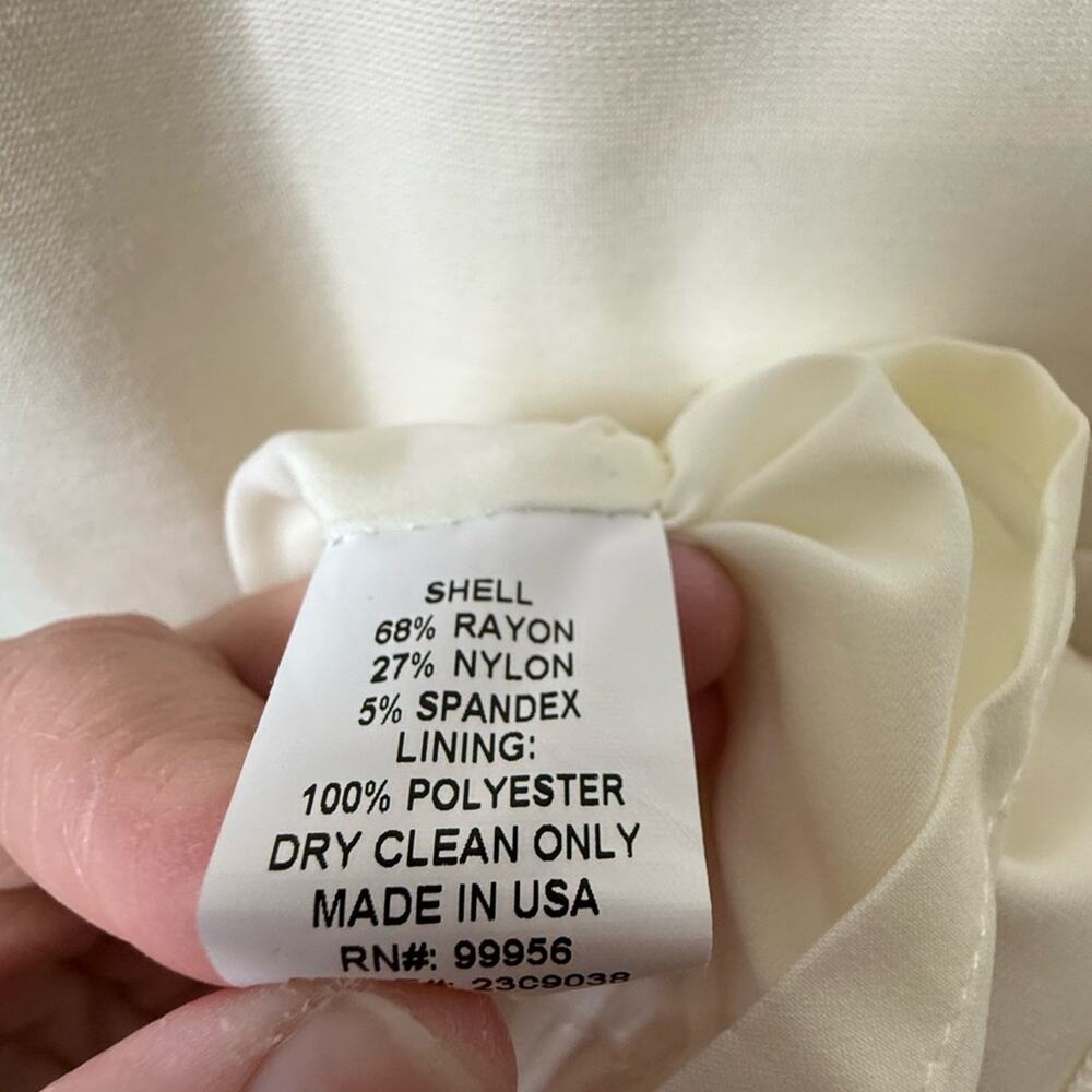 NWT Shoshanna Long Sleeve Shift Dress Ivory/Cream Size 6 - Picture 6 of 11